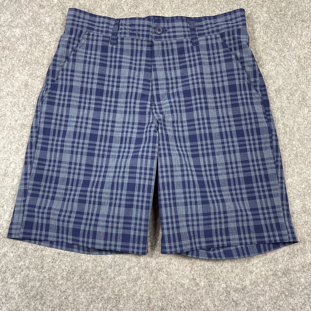 Rorie Whelan Golf Shorts Mens 32‎ Blue Plaid